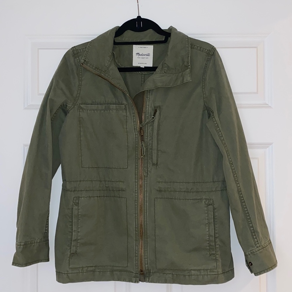 Madewell green utility jacket size M